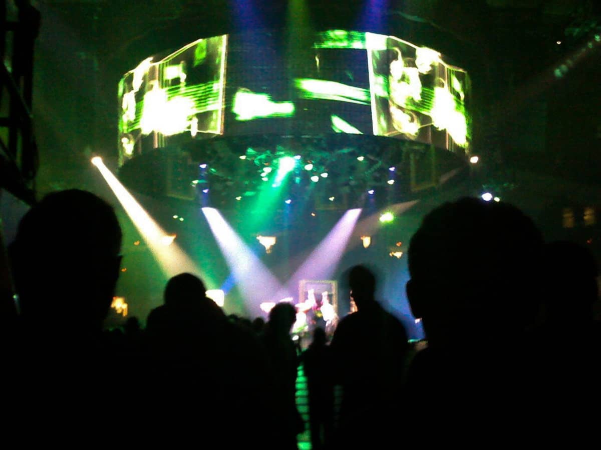 Britney Spears Circus from entrance tunnel