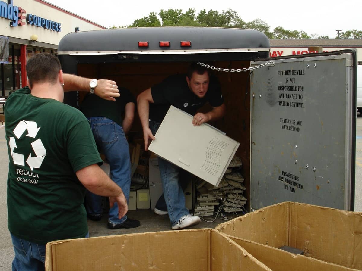 Reboot Consumer Electronics Recycling Event @ MacSpecialist _ Store Sign Daytime