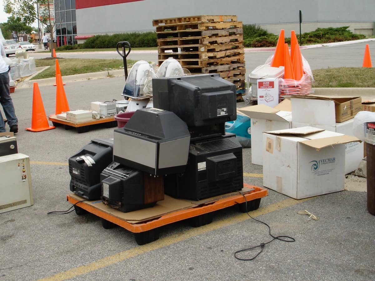 Reboot Consumer Electronics Recycling Event @ MacSpecialist _ Old Televisions