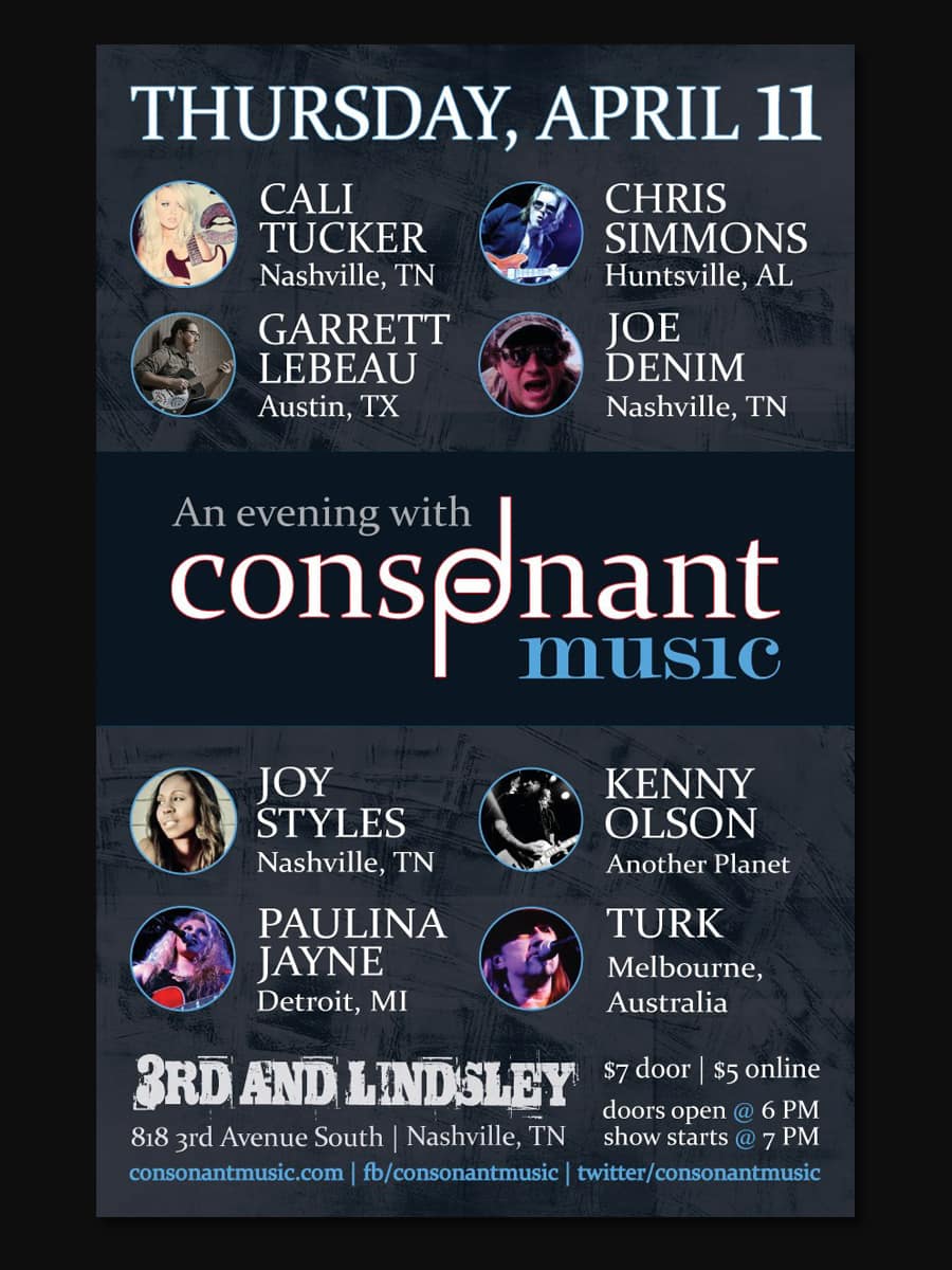 An Evening with Consonant Music Show Poster