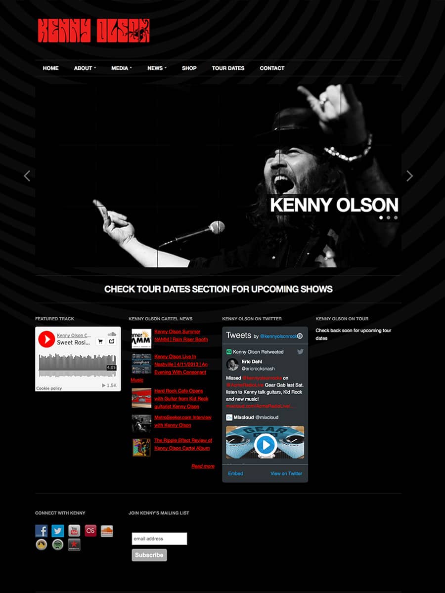 Consonant Music - Web Design - Kenny Olson