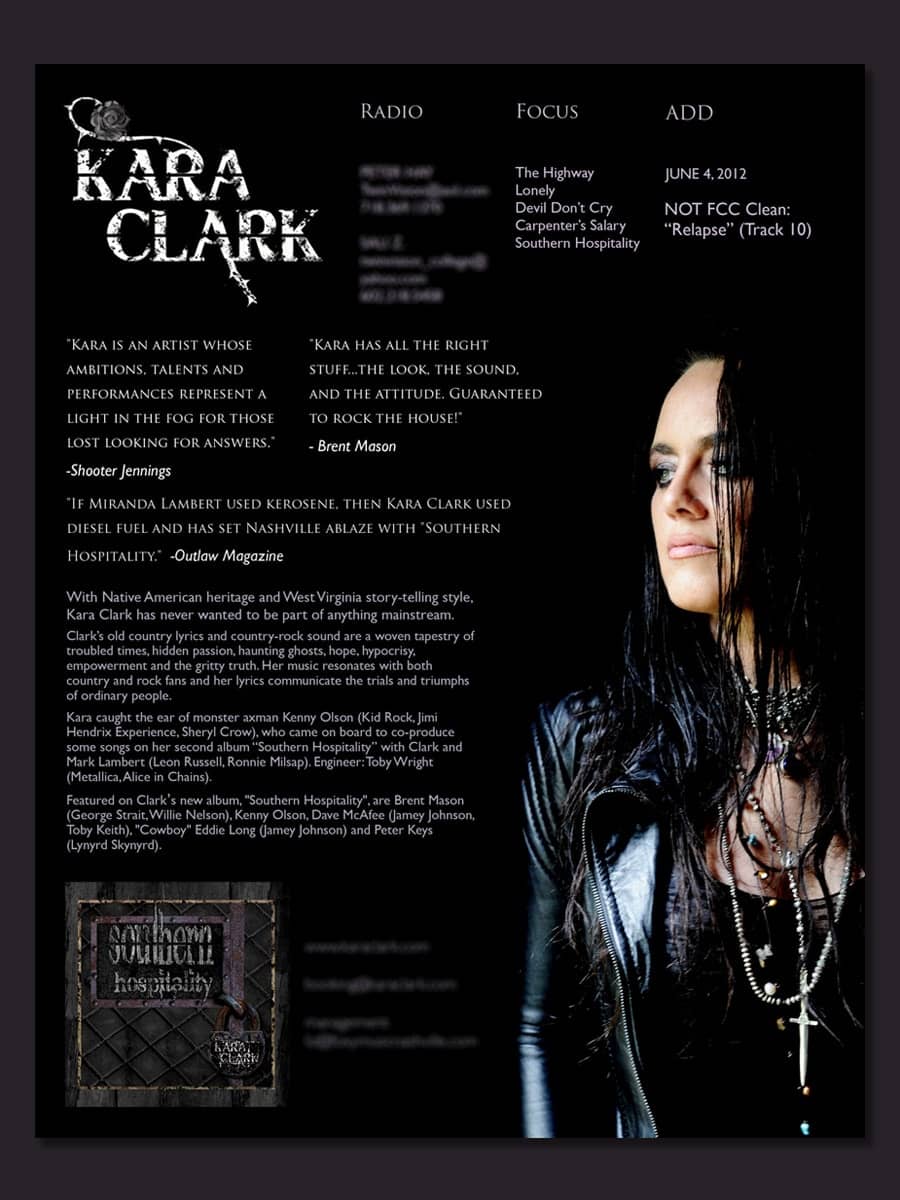 Radio One Sheet - Kara Clark